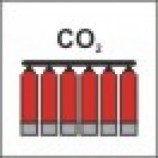 Stationary carbon dioxide fire extinguishing battery 150x150mm